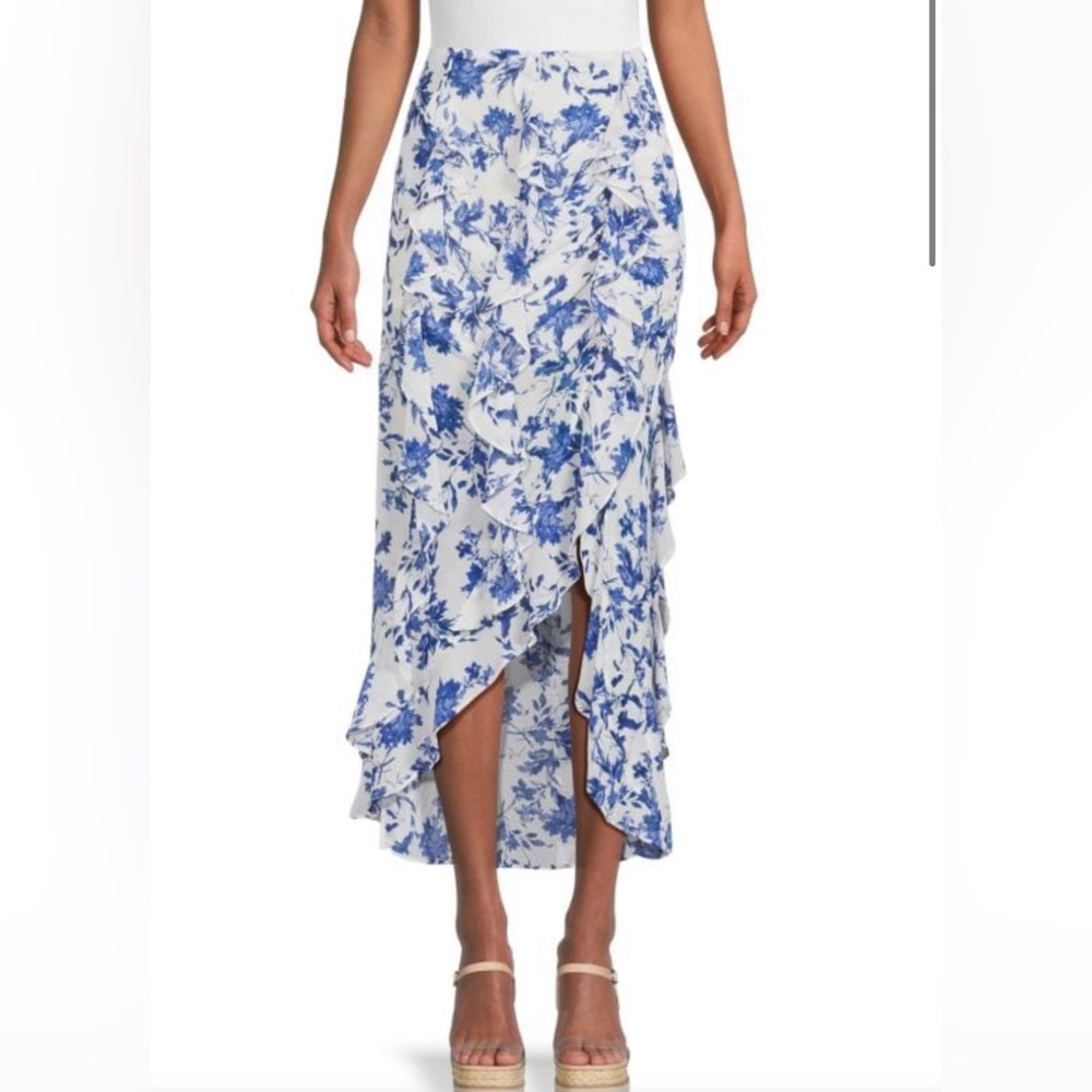 Free people floral maxi skirt